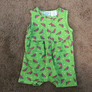 Girls Simply Basic one piece watermelon 3-6 months